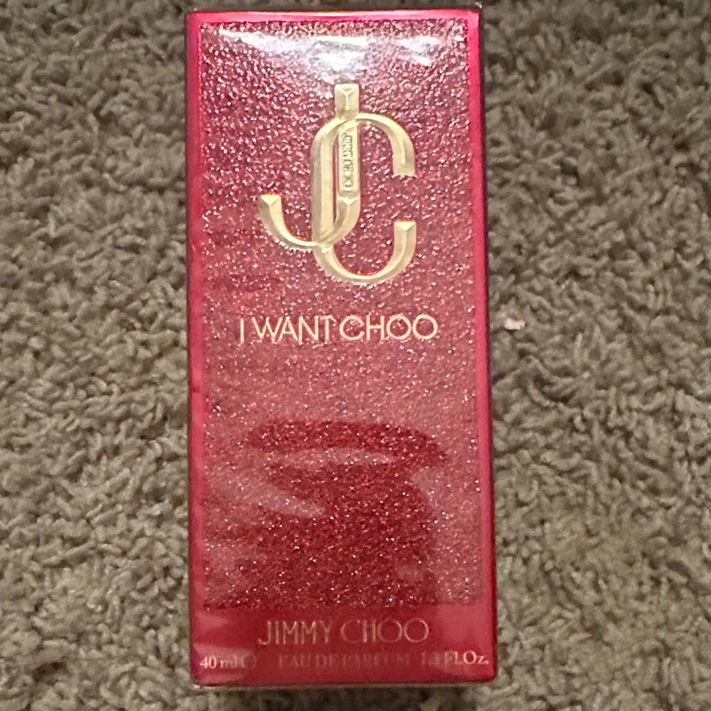Jimmy Choo Red and Gold Perfume Box